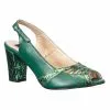 Catinca Shoes 024 VSV sandale dama piele verde sarpe