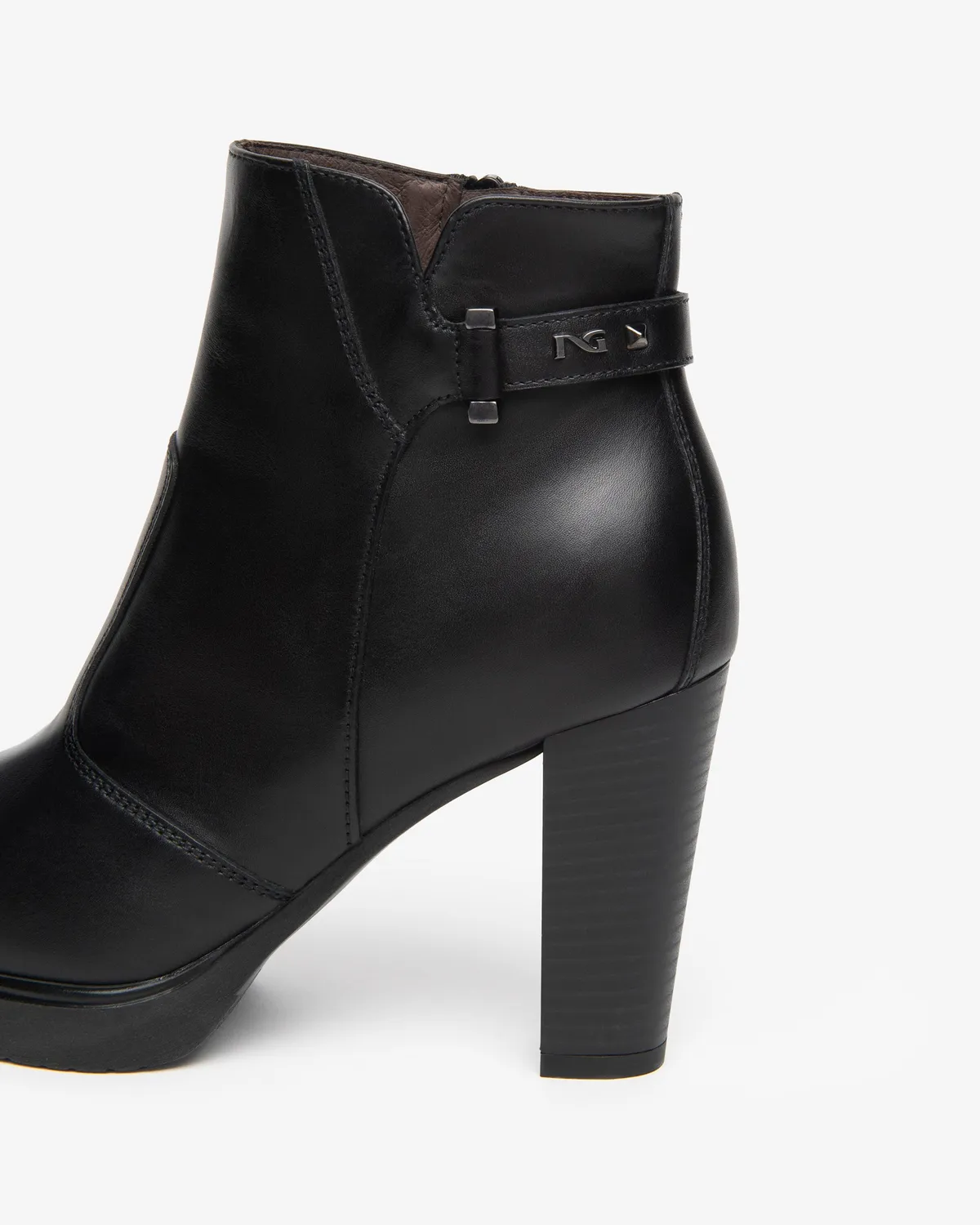 NeroGiardini botine platforma piele dama toc 95