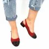 Catinca Shoes T16 RVPC sandale piele rosu patratele