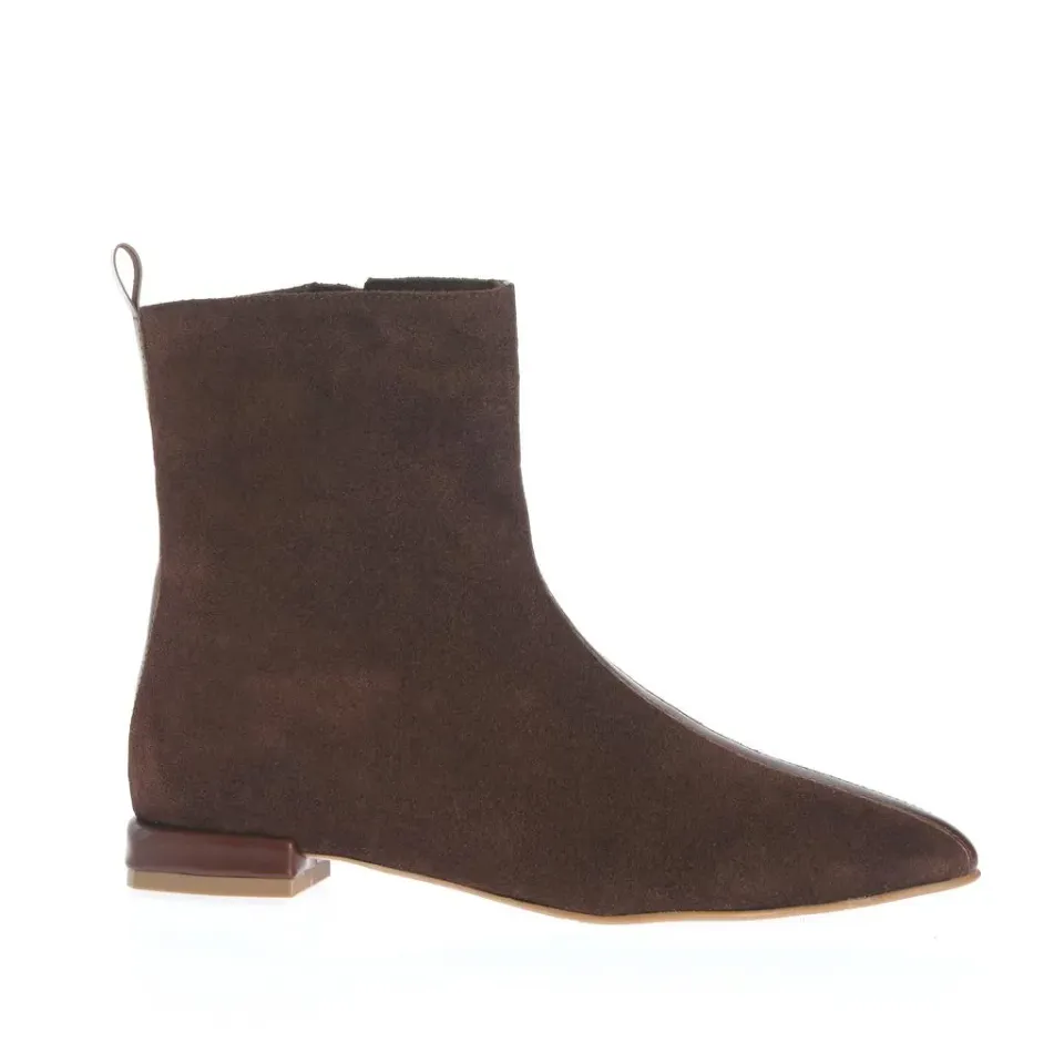 Ana Urbana Shoes Marinette botine maro ciocolata piele