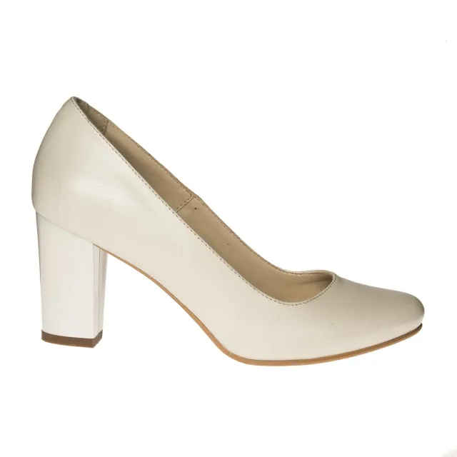 Catinca Shoes R4 BS pantofi dama piele bej sidef comozi