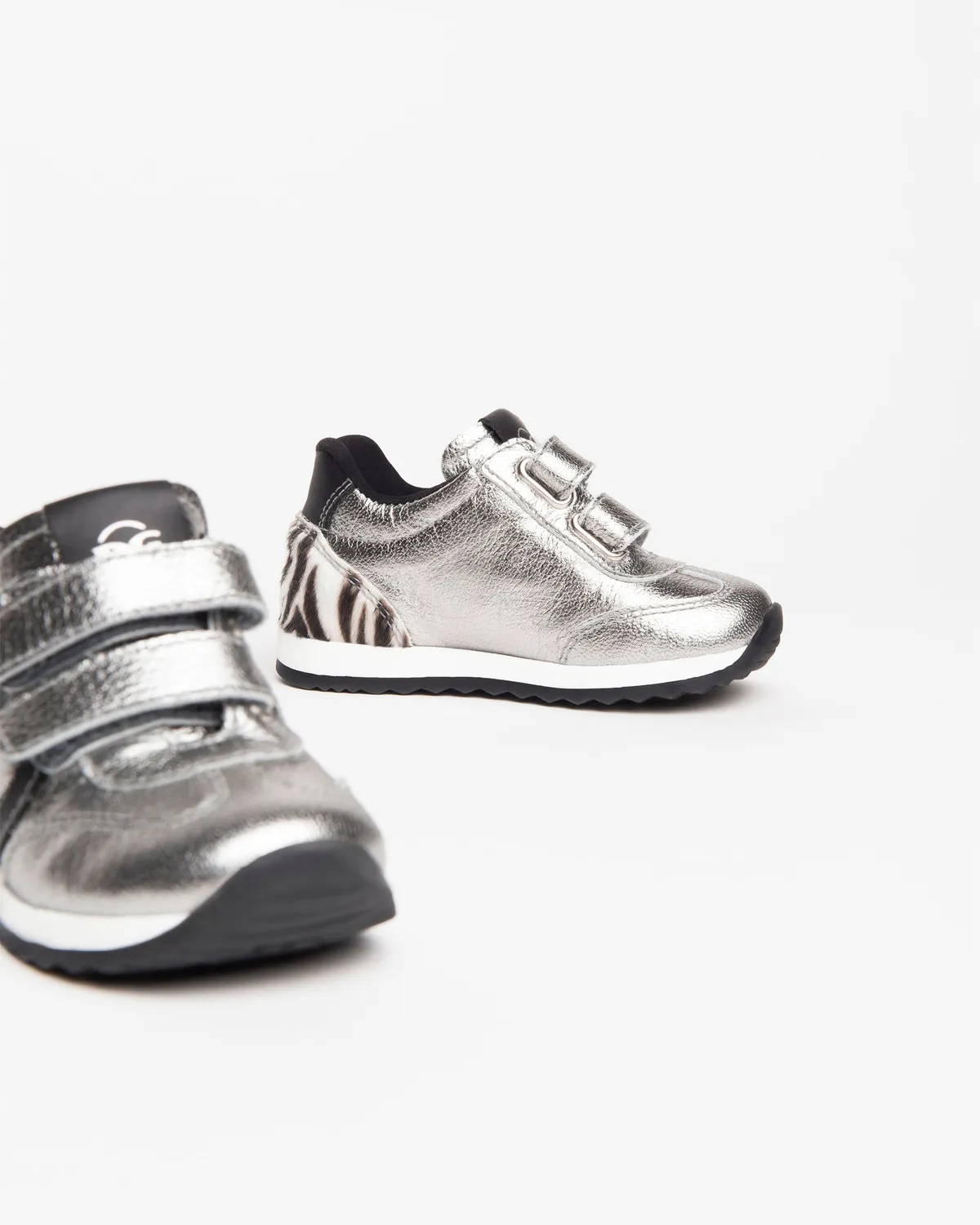 NeroGiardini pantofi sport bebe fete piele laminata