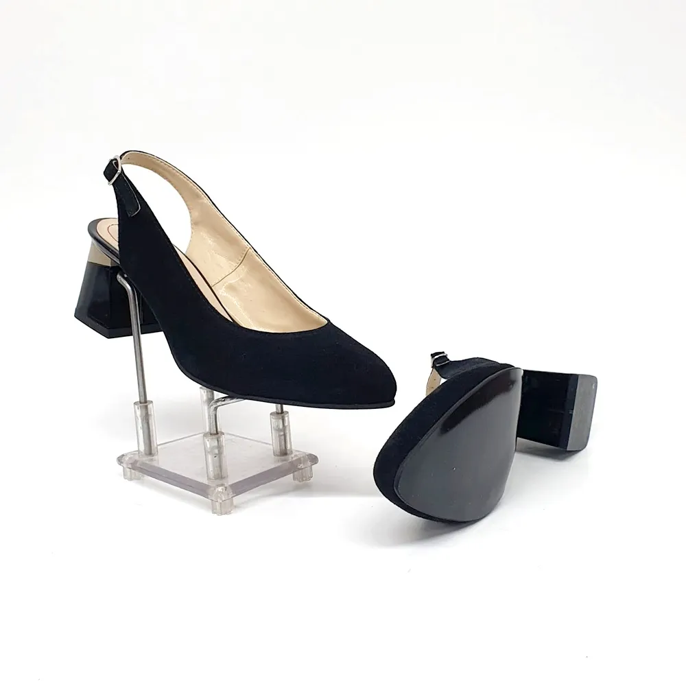 Catinca Shoes D20 NA sandale damă piele negru antilopă