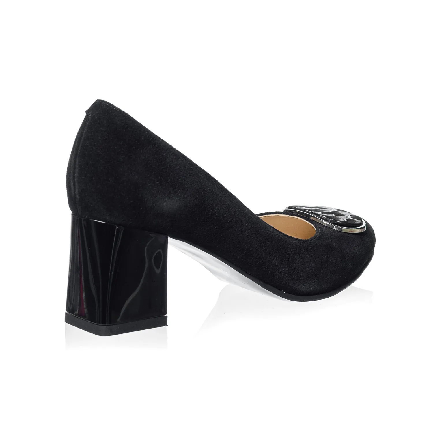 Catinca Shoes A39 NA3D pantofi negru antilopa piele