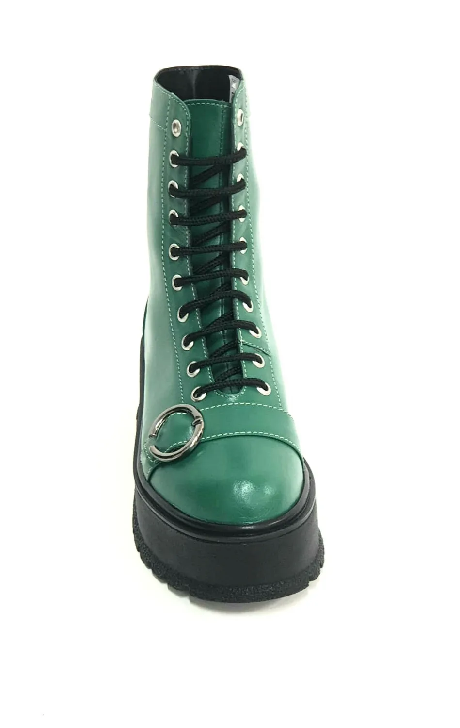 Catinca Shoes BC34 VB bocanci damă piele naturală verzi