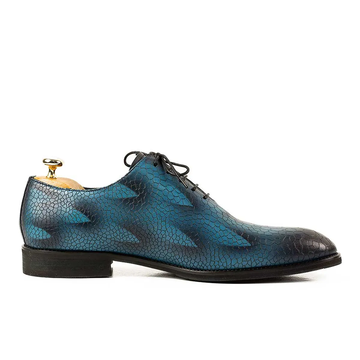 Lucas Shoes Elegant 715 Blue pantofi barbati valuri piele