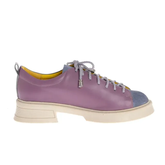 Ana Urbana Shoes Boston pantofi albastru-galben piele