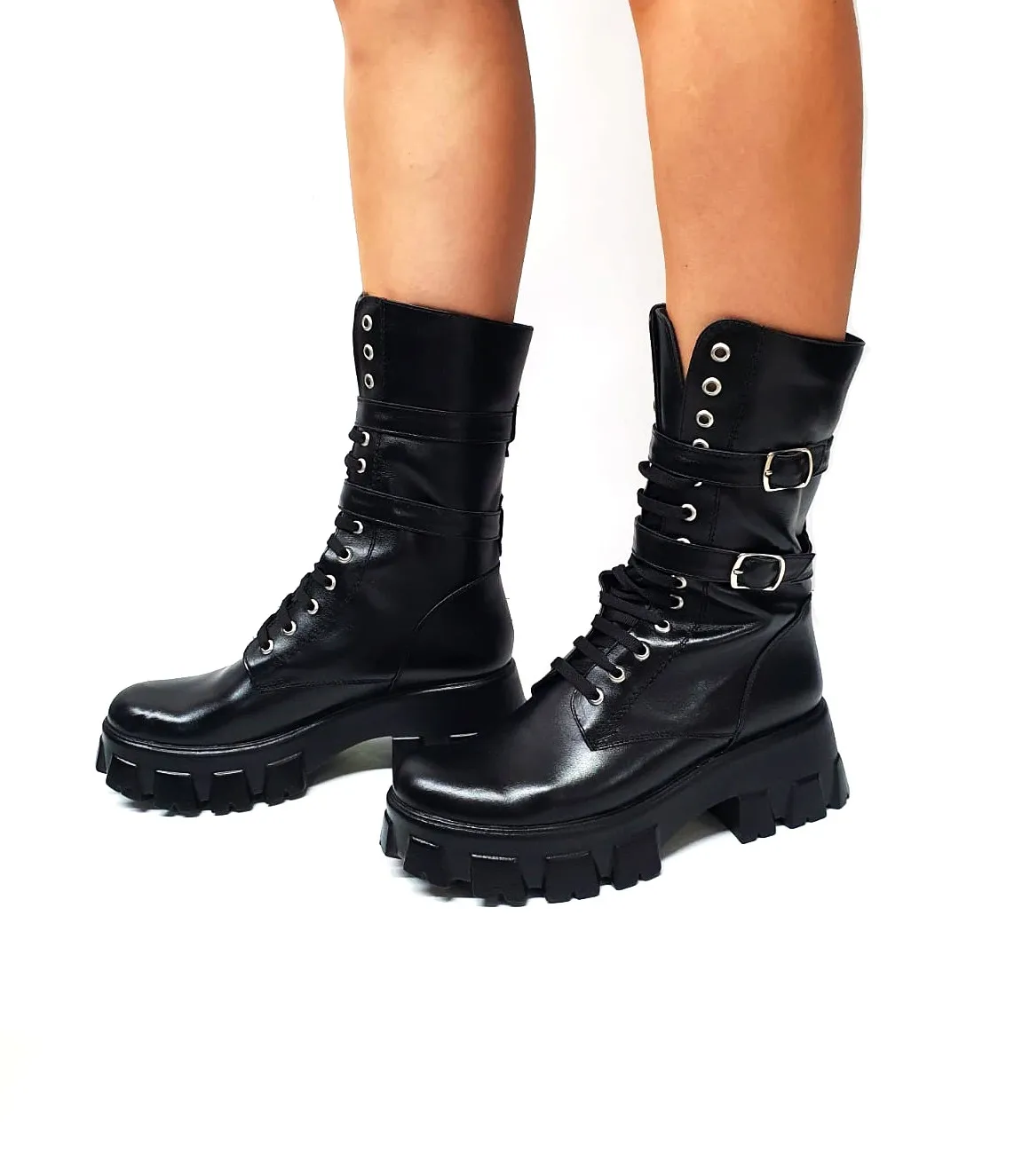 Catinca Shoes BC37 NB bocanci piele negru box