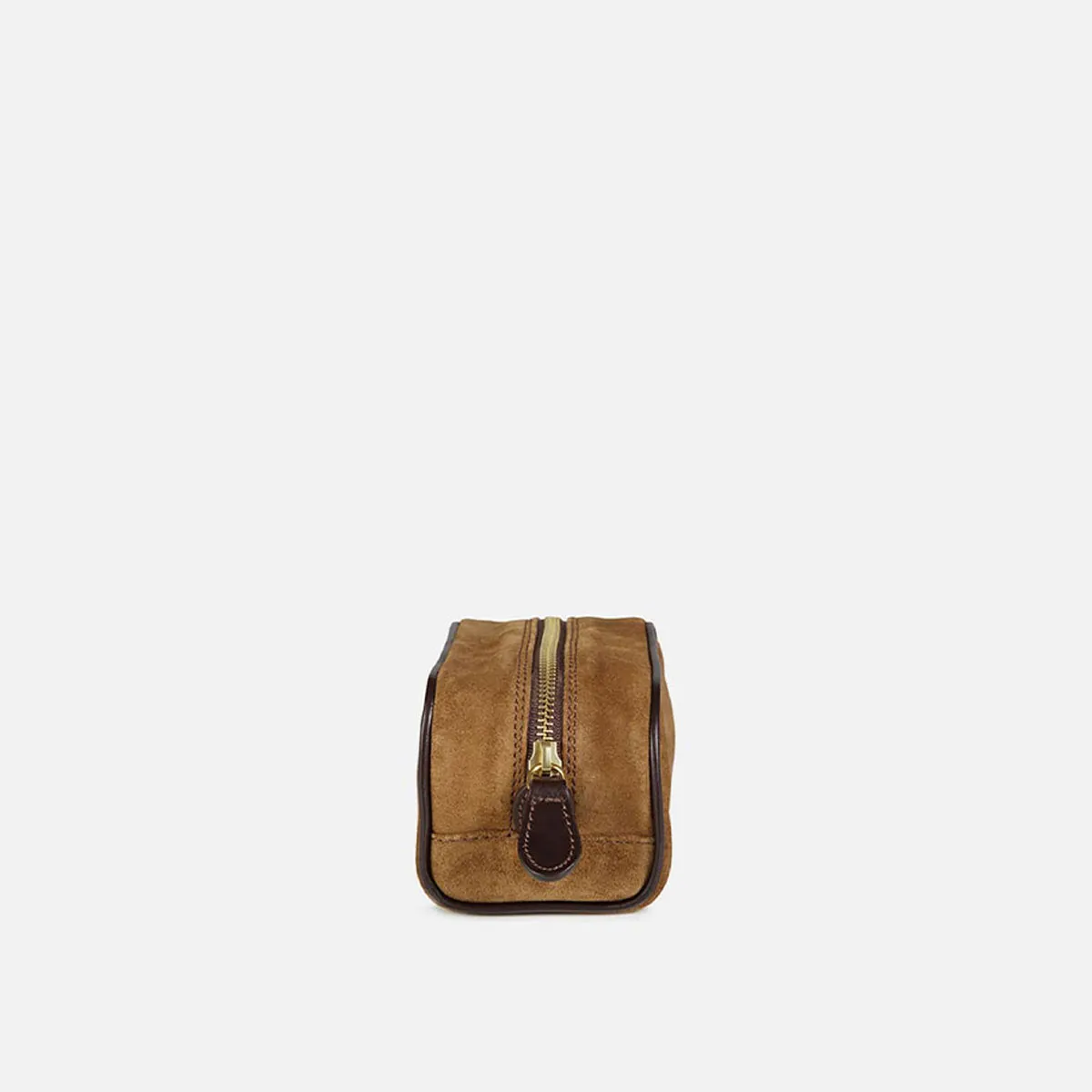 Cecilia Bringheli Riva Tobacco Suede trusa piele intoarsa