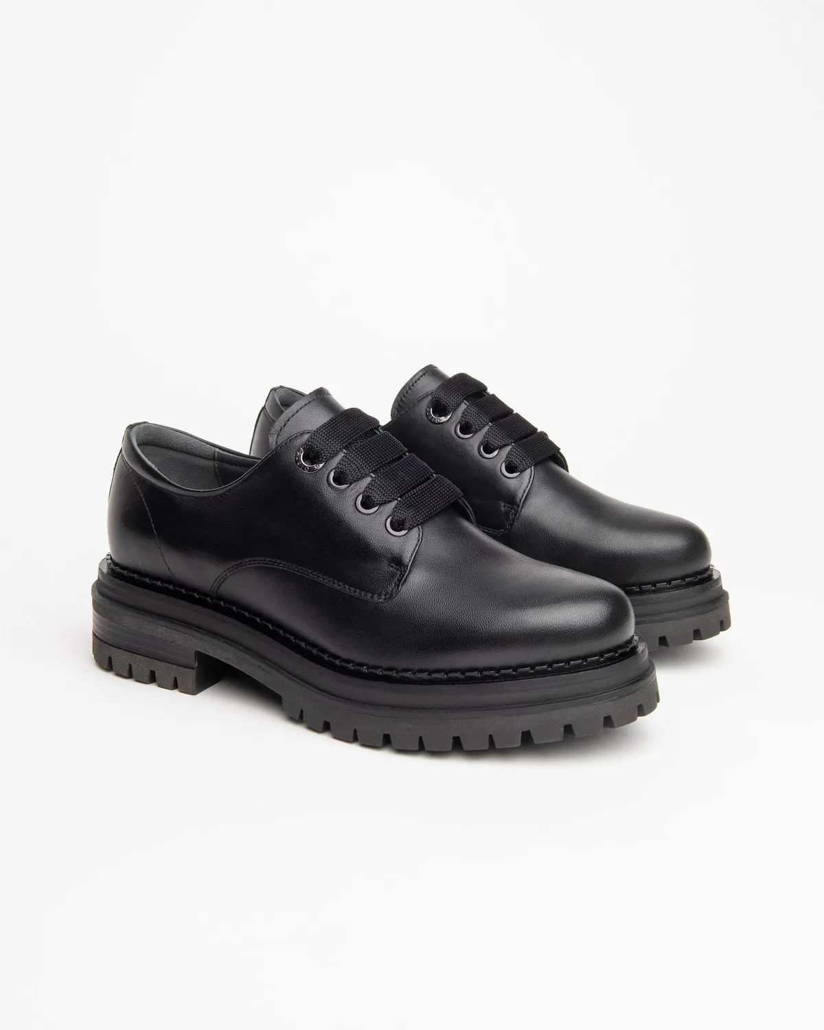 NeroGiardini pantofi piele dama cu siret Oxford