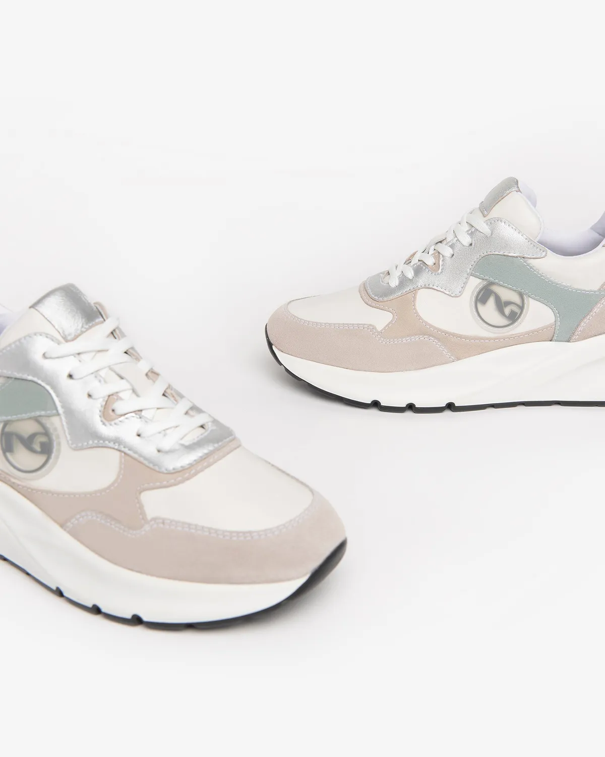 NeroGiardini sneakers piele și piele întoarsă damă DryGo