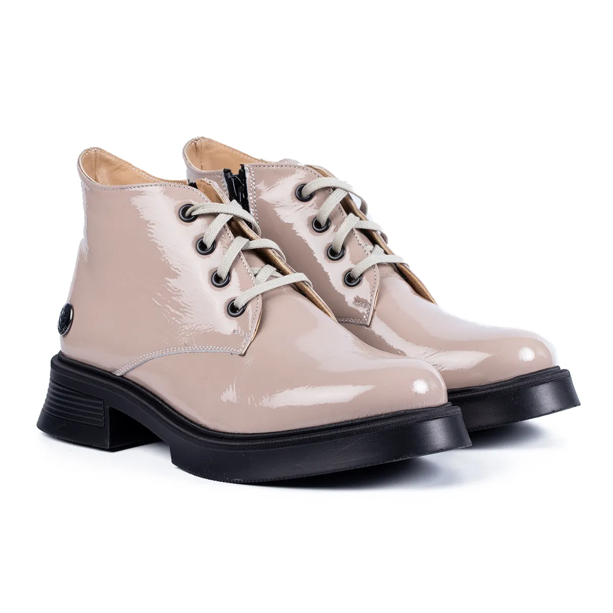 Lucas Shoes Ghete 412 nude piele dama