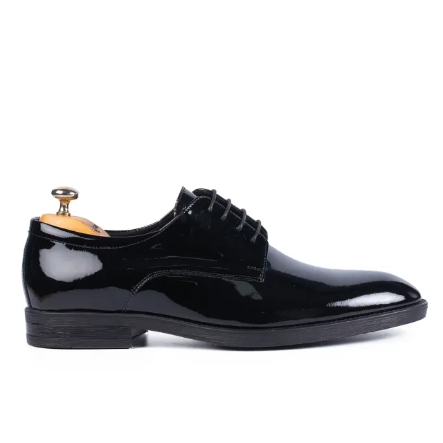 Lucas Shoes Elegant 346 pantofi bărbați negru lac