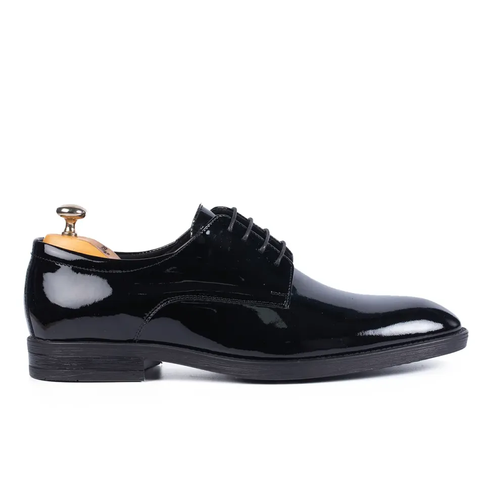 Lucas Shoes Elegant 346 pantofi bărbați negru lac