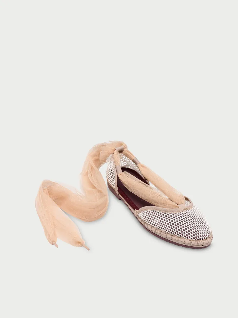 Flagelus Isabella Ribbon sandale plasă nude