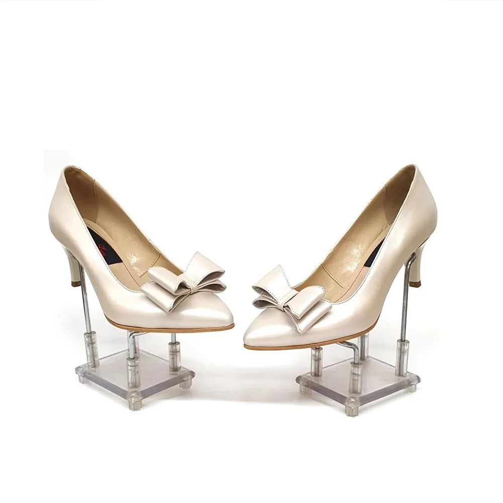 Catinca Shoes A20 BS pantofi dama bej sidef piele naturala