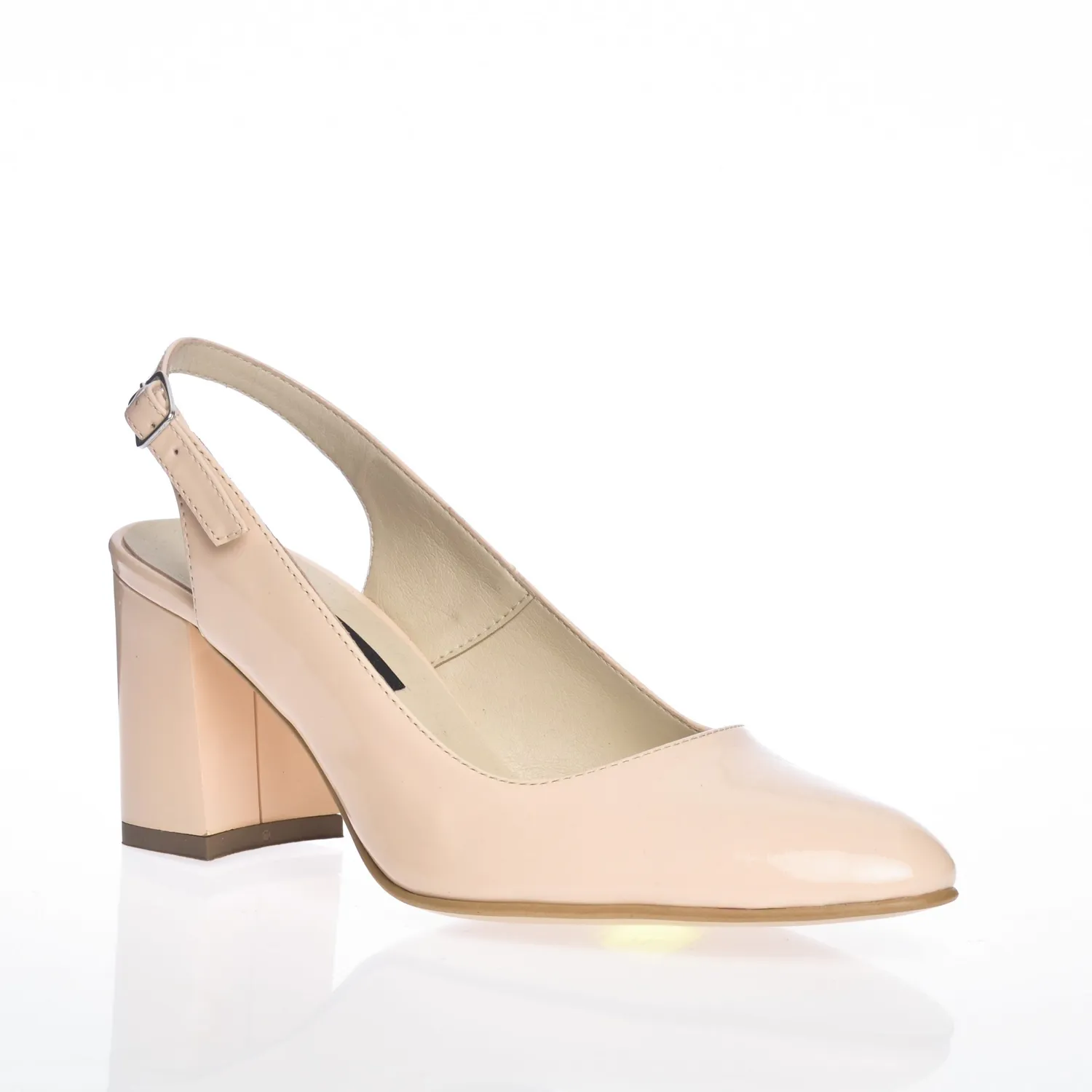 Catinca Shoes V7 sandale damă piele naturală nude lac