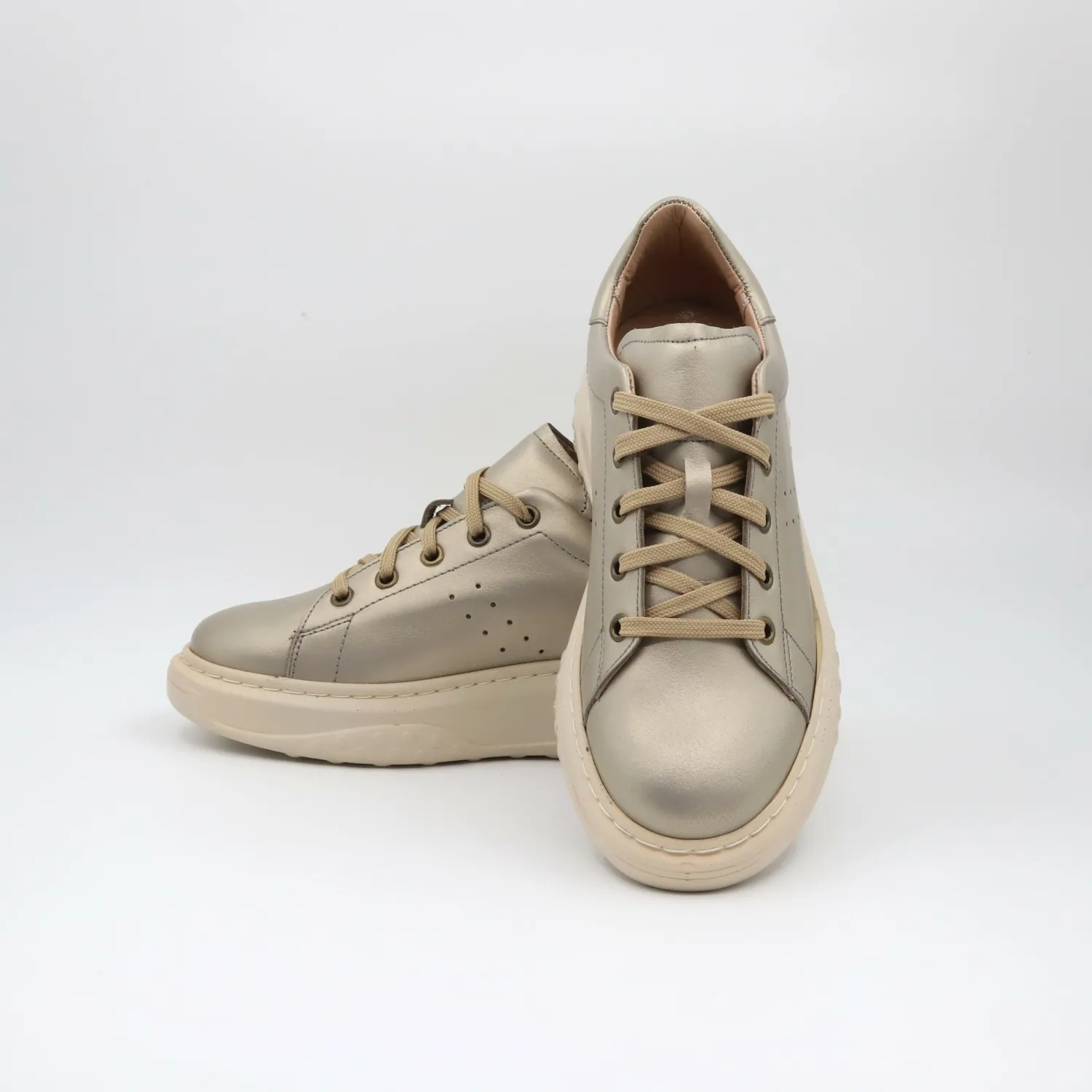 Lucas Shoes 5101 RV sneakers khaki piele