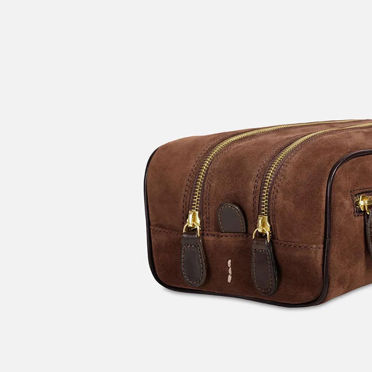 Cecilia Bringheli Laguna Chocolate Suede neceser maro
