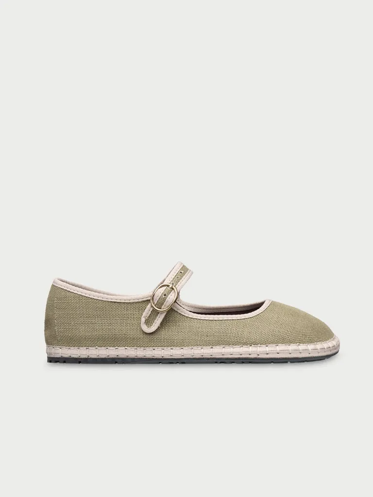 Flagelus Cinderella Natty pantofi Mary Jane verzi