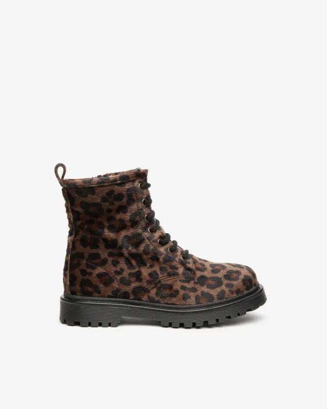 NeroGiardini Teen bocanci fete piele animal print