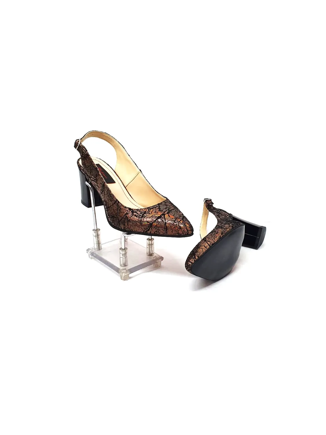 Catinca Shoes A91 MS sandale dama maro straveziu piele