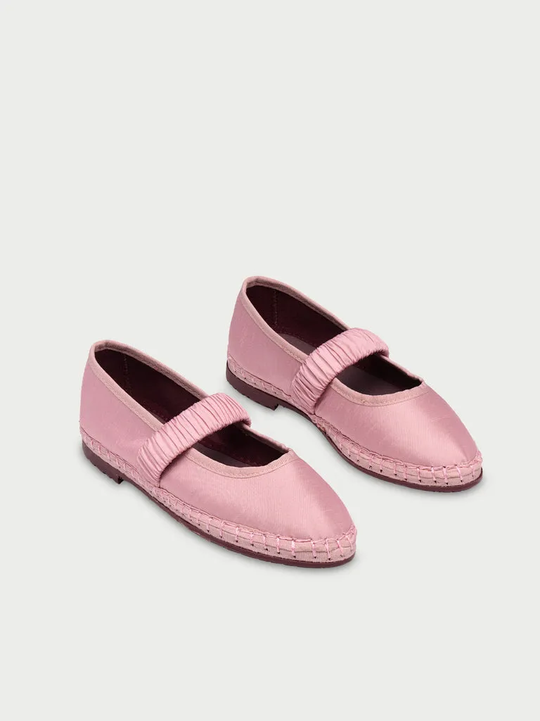 Flagelus Mafalda Peony Kids balerini roz matase