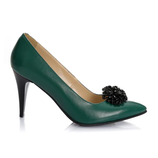 Catinca Shoes A42 VB pantofi piele verde box