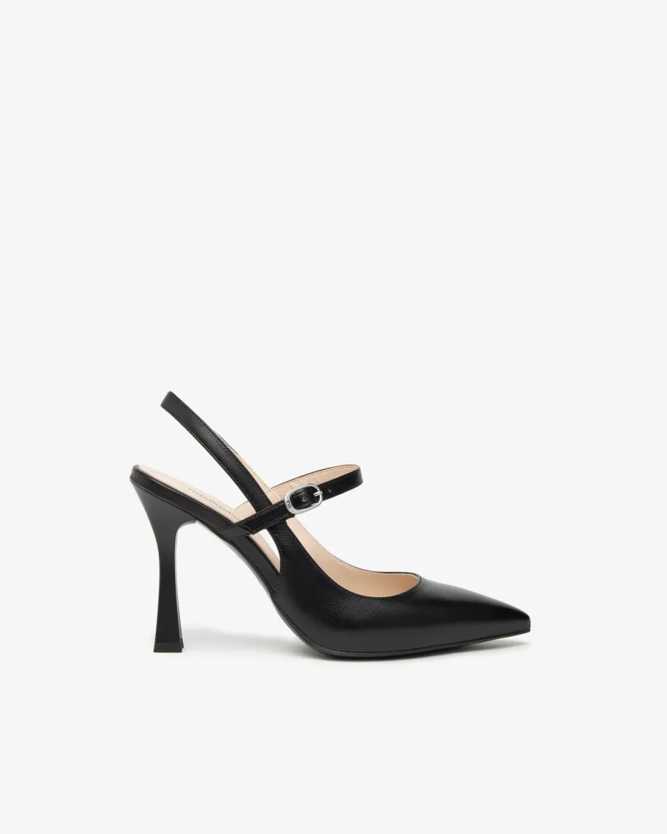 NeroGiardini pantofi dama piele slingback cu toc
