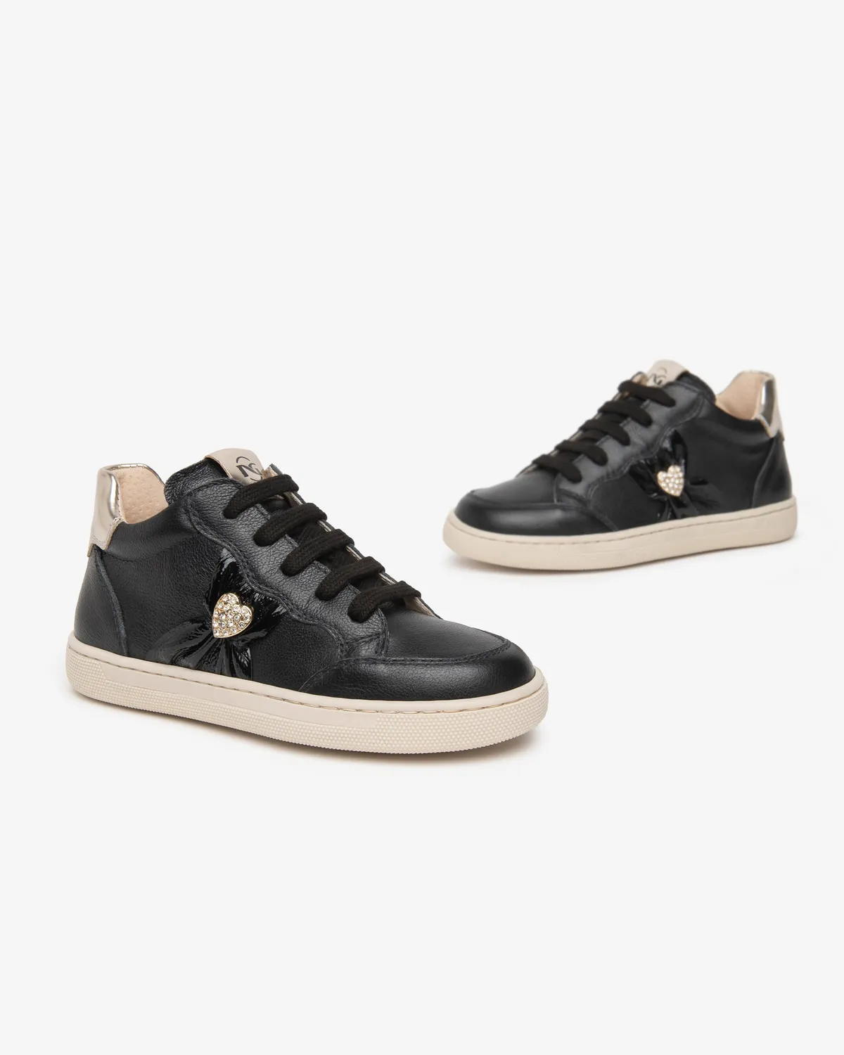 NeroGiardini sneakers piele fete siret fermoar inima