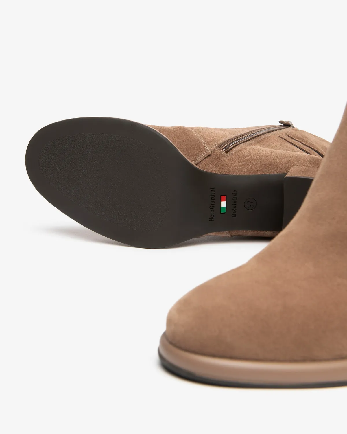 NeroGiardini Botine Dama Piele Toc Bloc 60mm Elegante