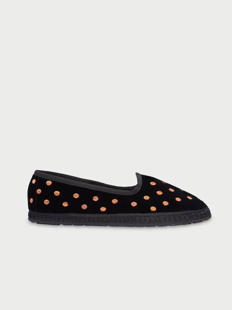 Flagelus Bronze Dots pantofi Mary Jane negri