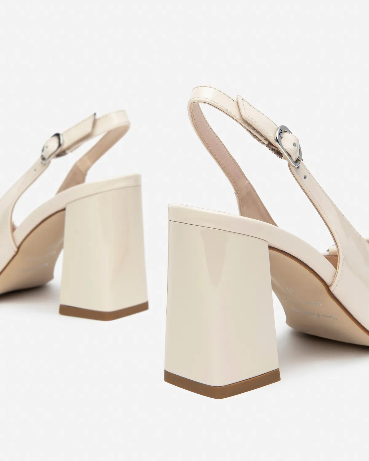 Pantofi dama NeroGiardini slingback piele lacuita