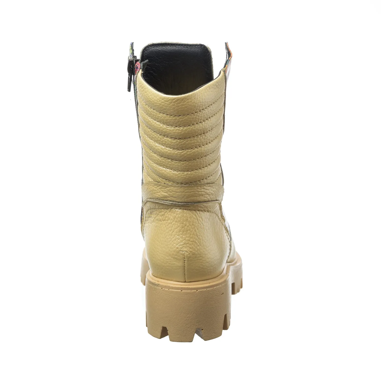 Catinca Shoes BC15 GBP bocanci dama galbeni piele naturala