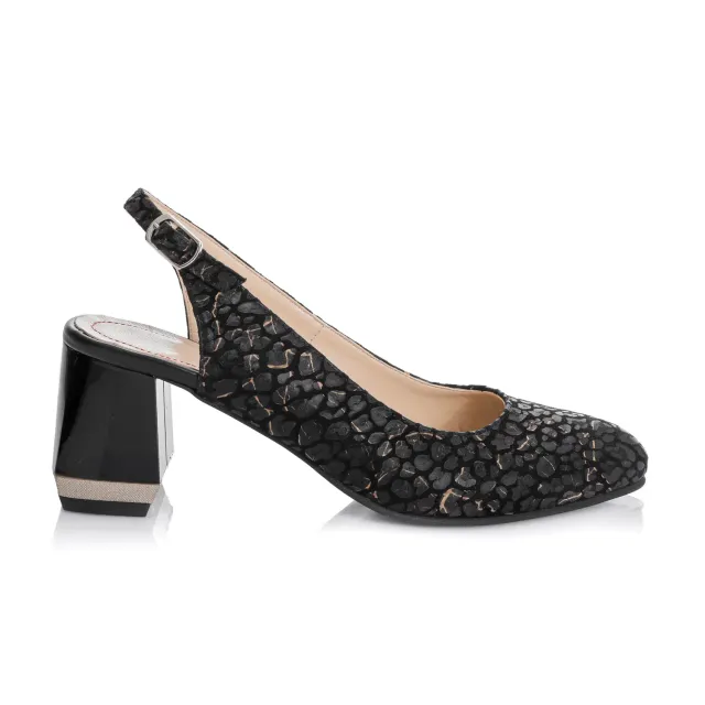 Catinca Shoes D20 NPFA sandale dama ponei fir auriu piele