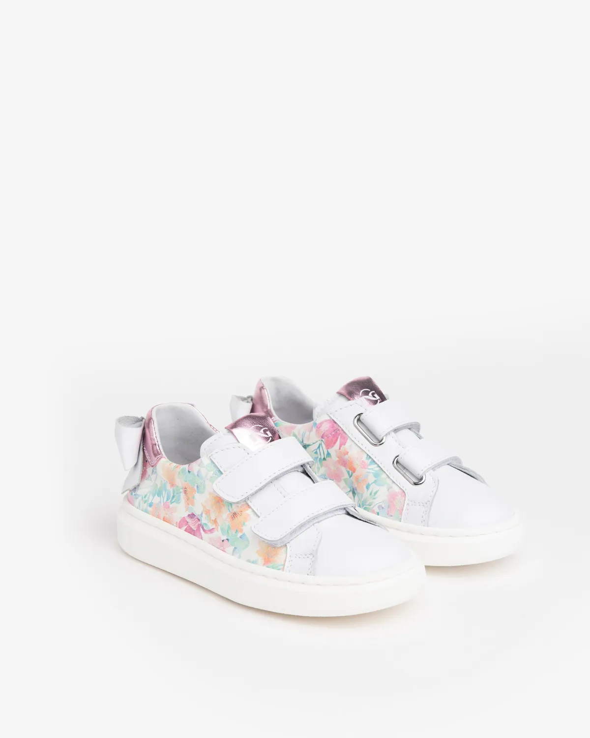 NeroGiardini sneakers fete velcro print floral primavara