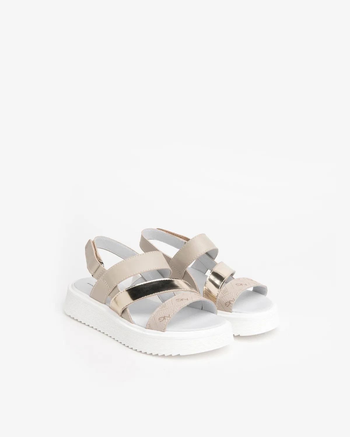NeroGiardini sandale fete piele velcro