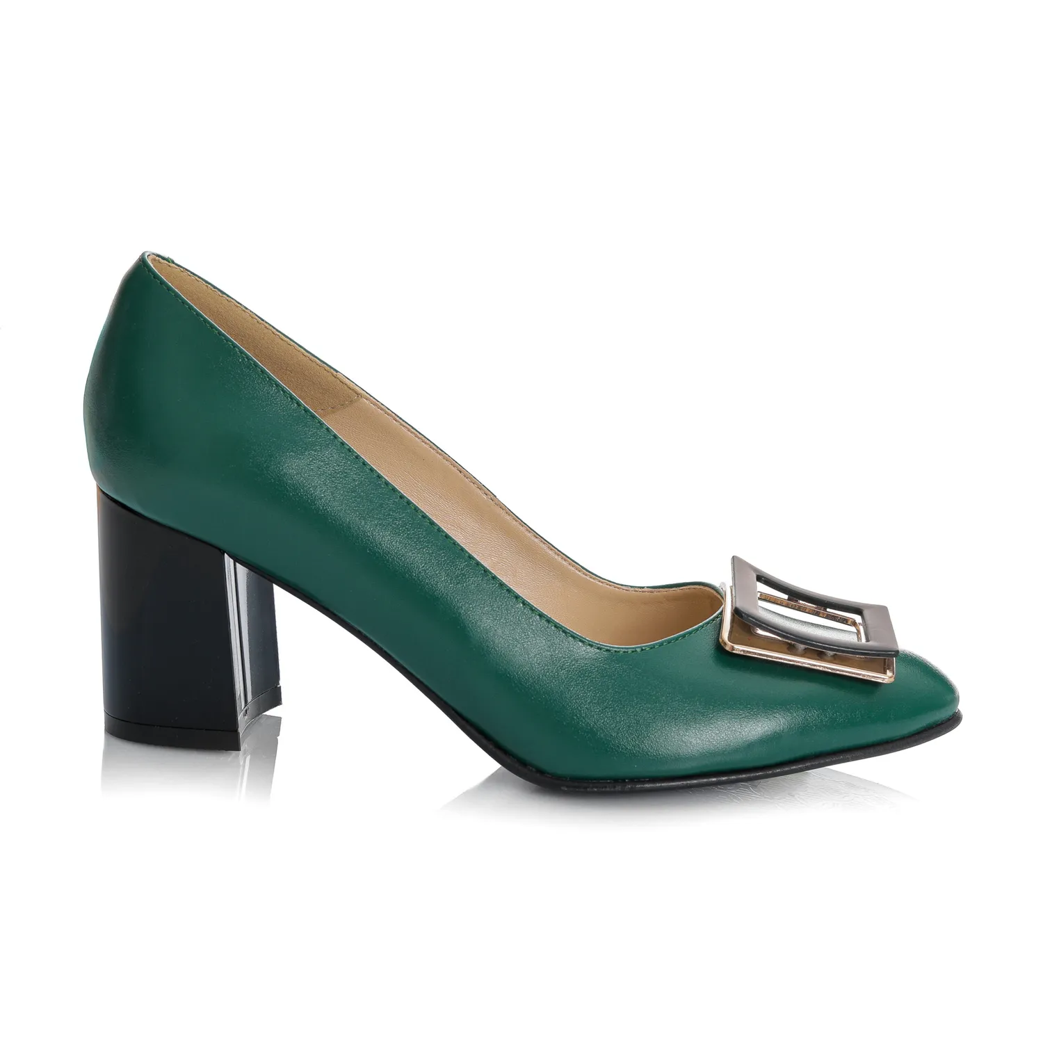 Catinca Shoes A56 VB pantofi piele verde box