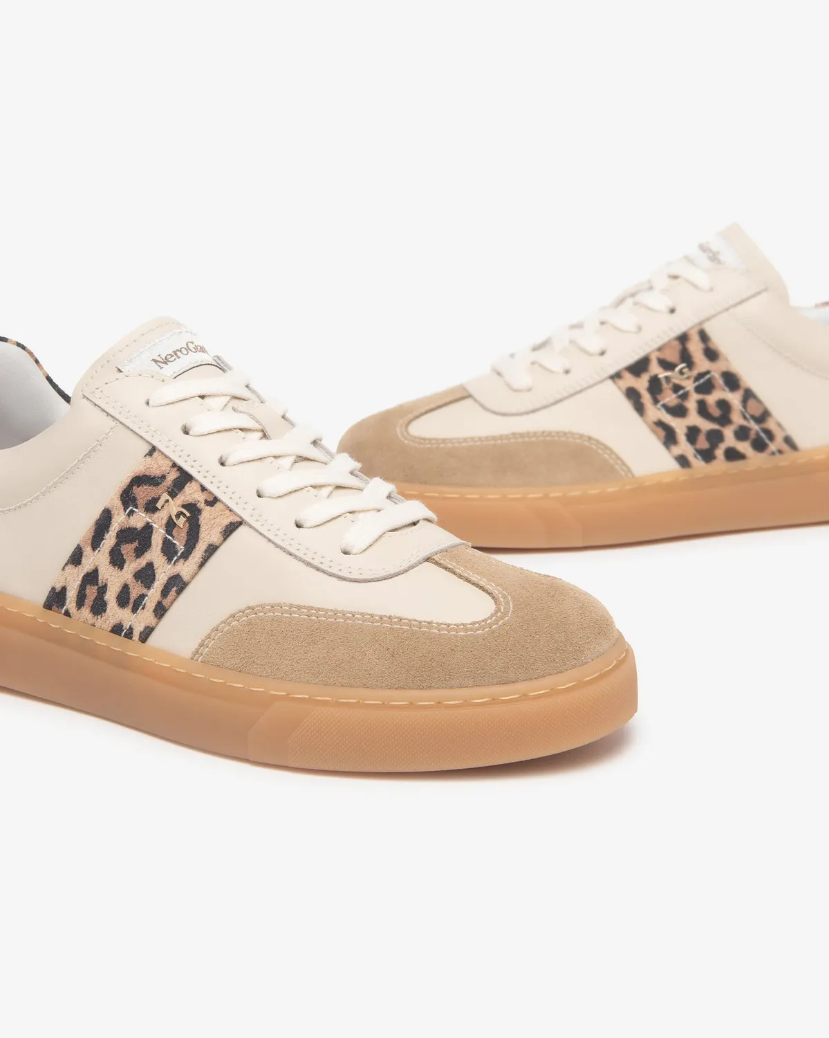 Sneakers piele dama NeroGiardini piele intoarsa