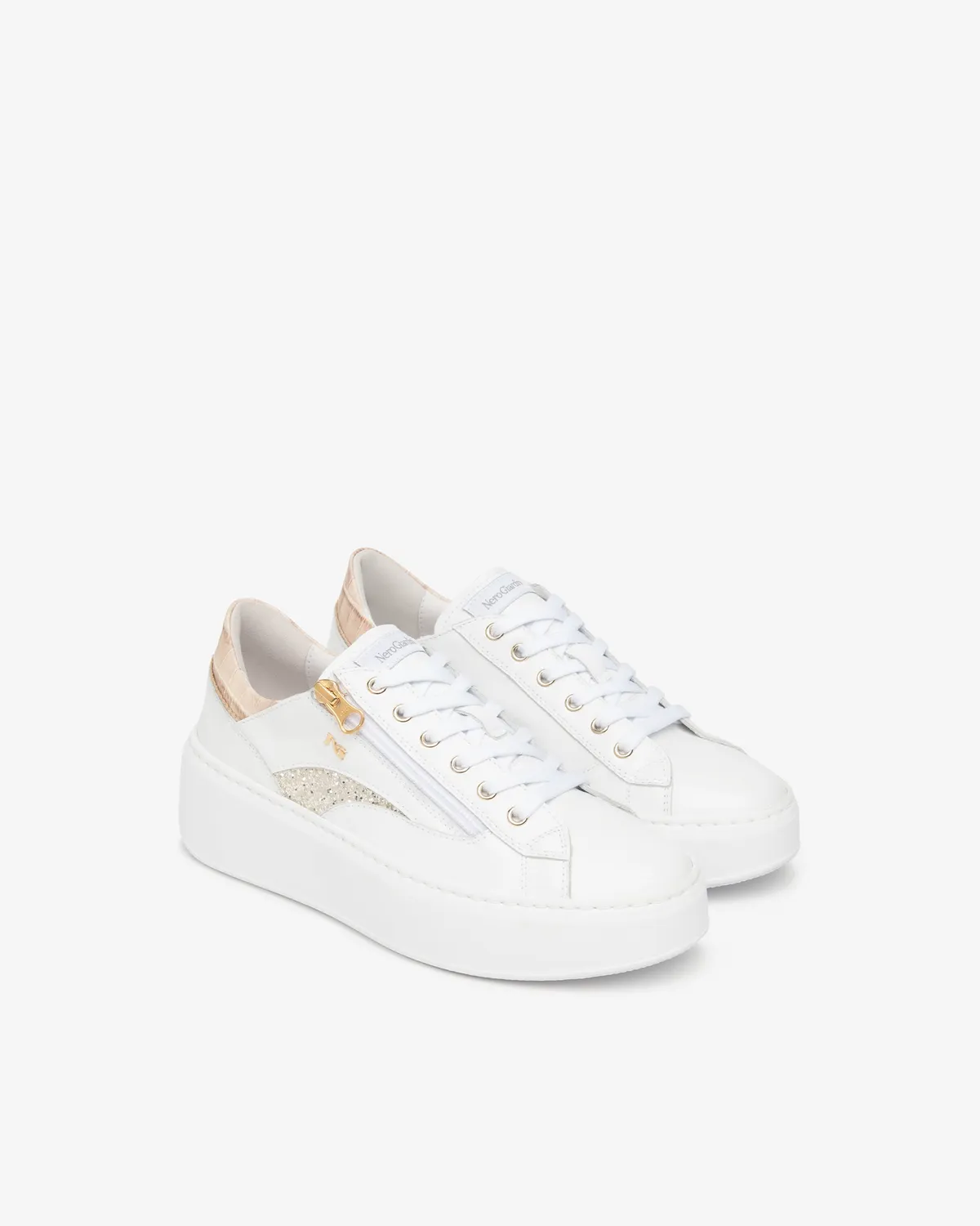 NeroGiardini sneakers dama piele cu brant memory