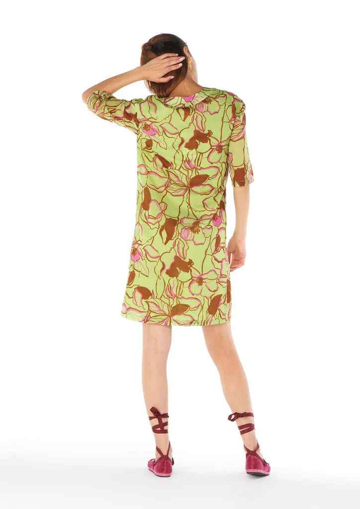 Flagelus Shan Yu Green Kaftan caftan verde
