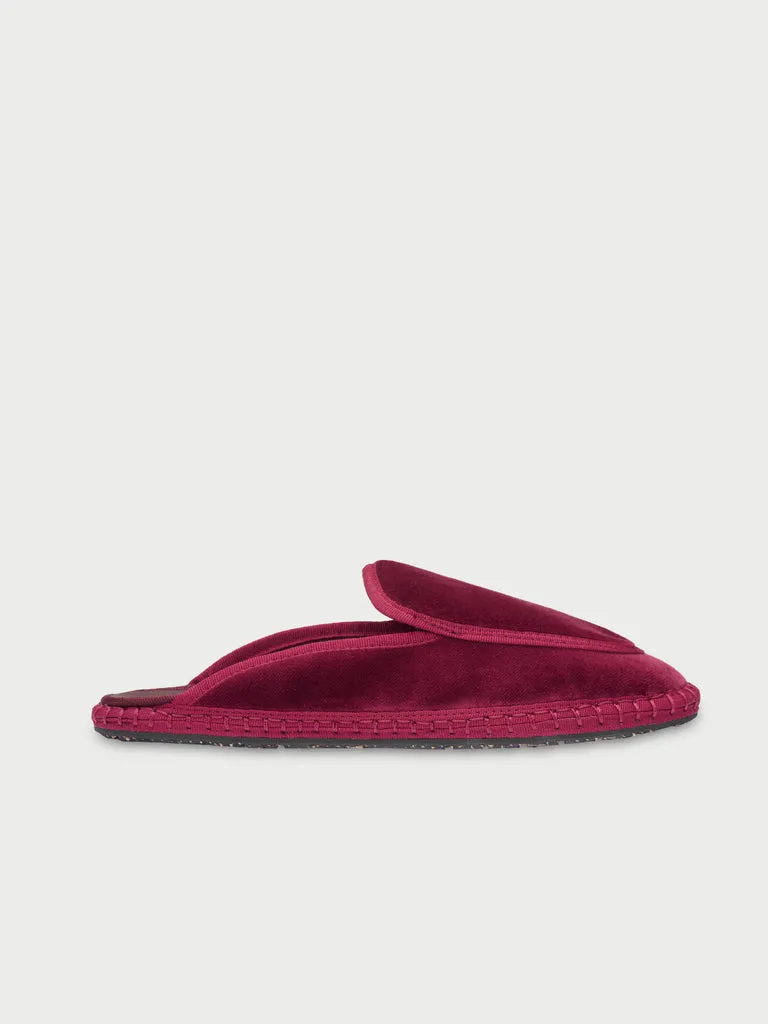 Flagelus Bruna Garnet papuci catifea visiniu