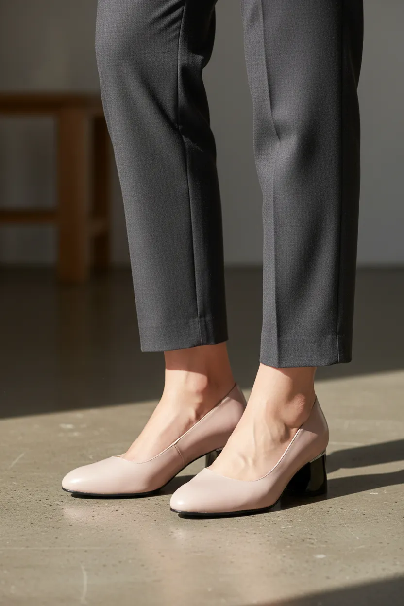 Catinca Shoes A72 NU pantofi dama piele naturala nude box