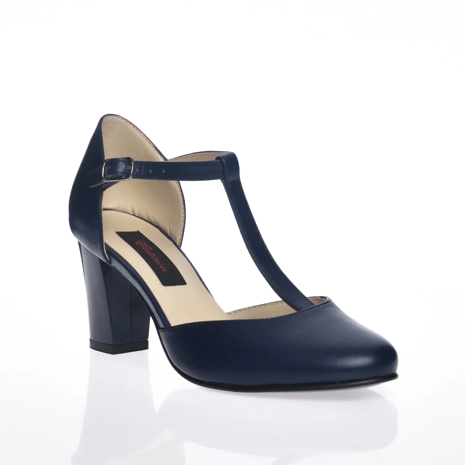 Catinca Shoes D9 BB sandale dama piele bleumarin box