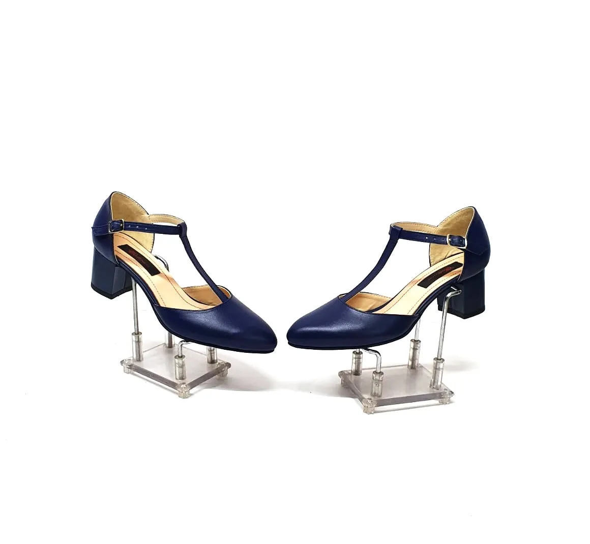 Catinca Shoes D13 BL sandale bleumarin piele