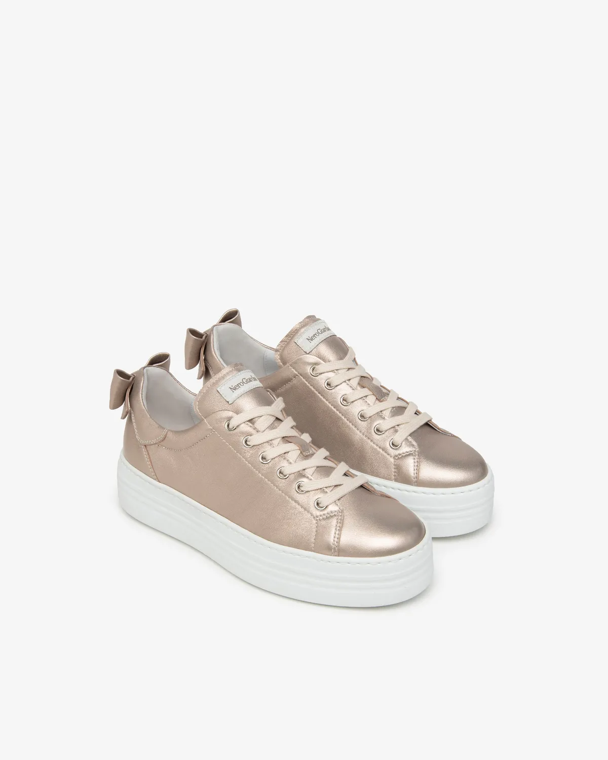 NeroGiardini sneakers piele dama cu branț DryGo