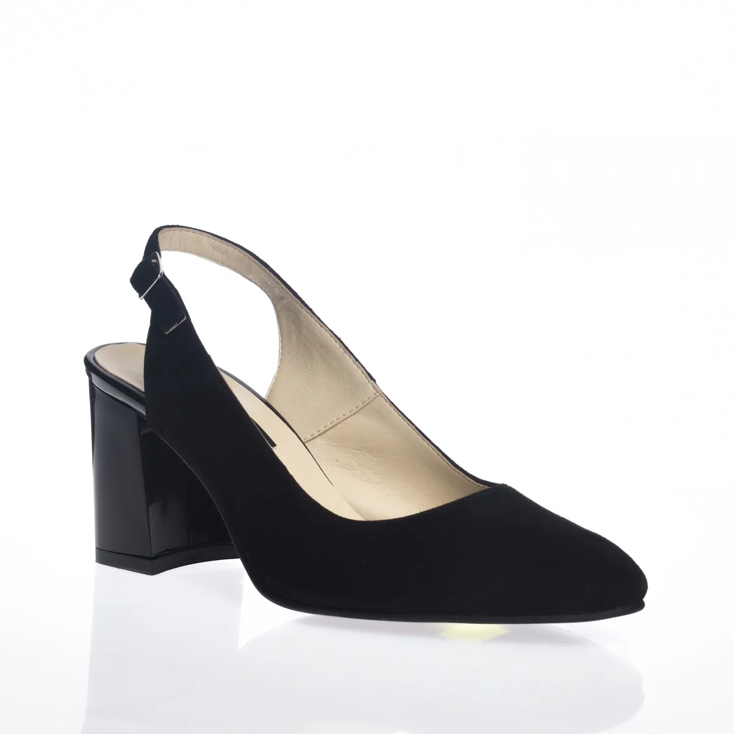 Catinca Shoes V7 NA sandale damă antilopă neagră