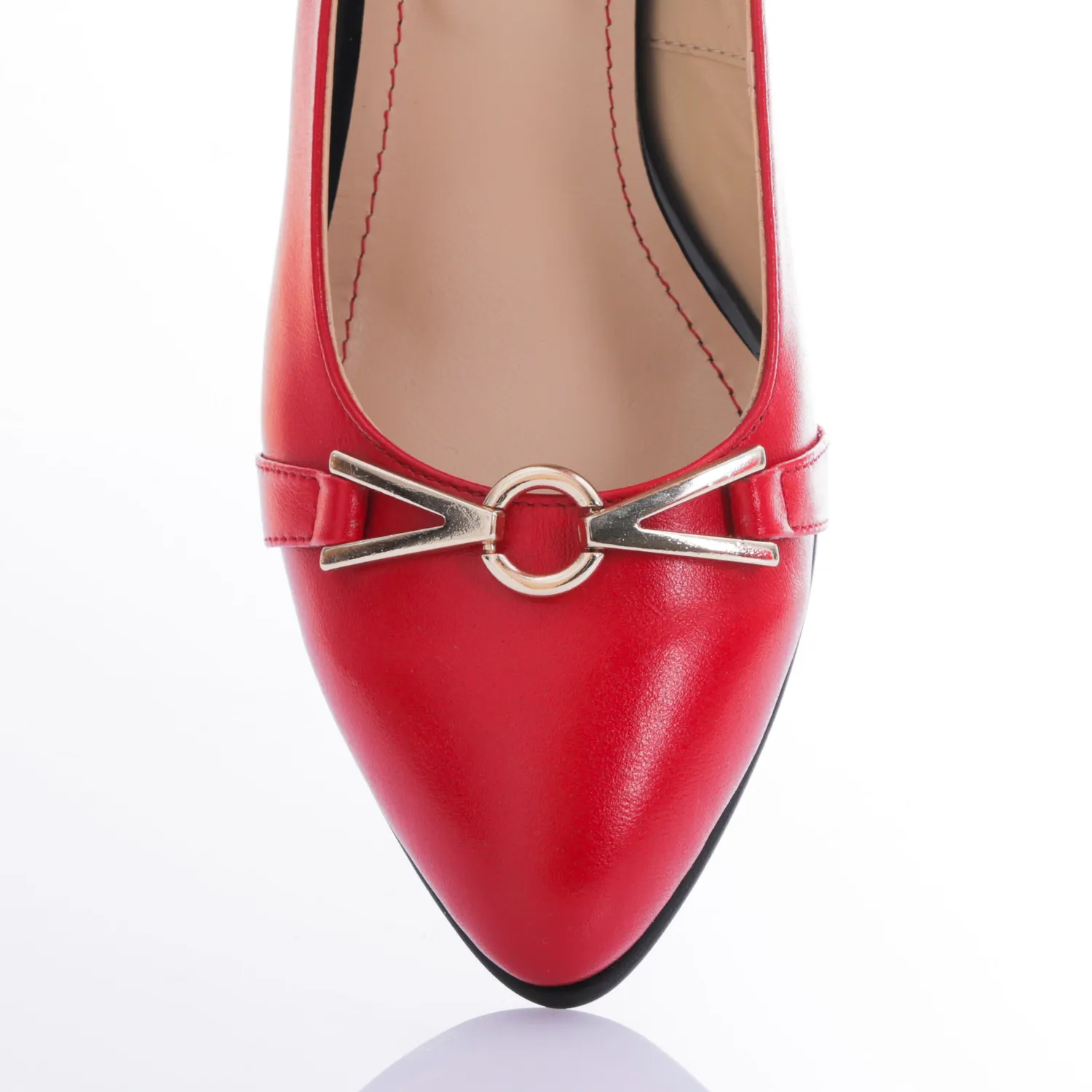 Catinca Shoes A44 RB pantofi dama rosu box