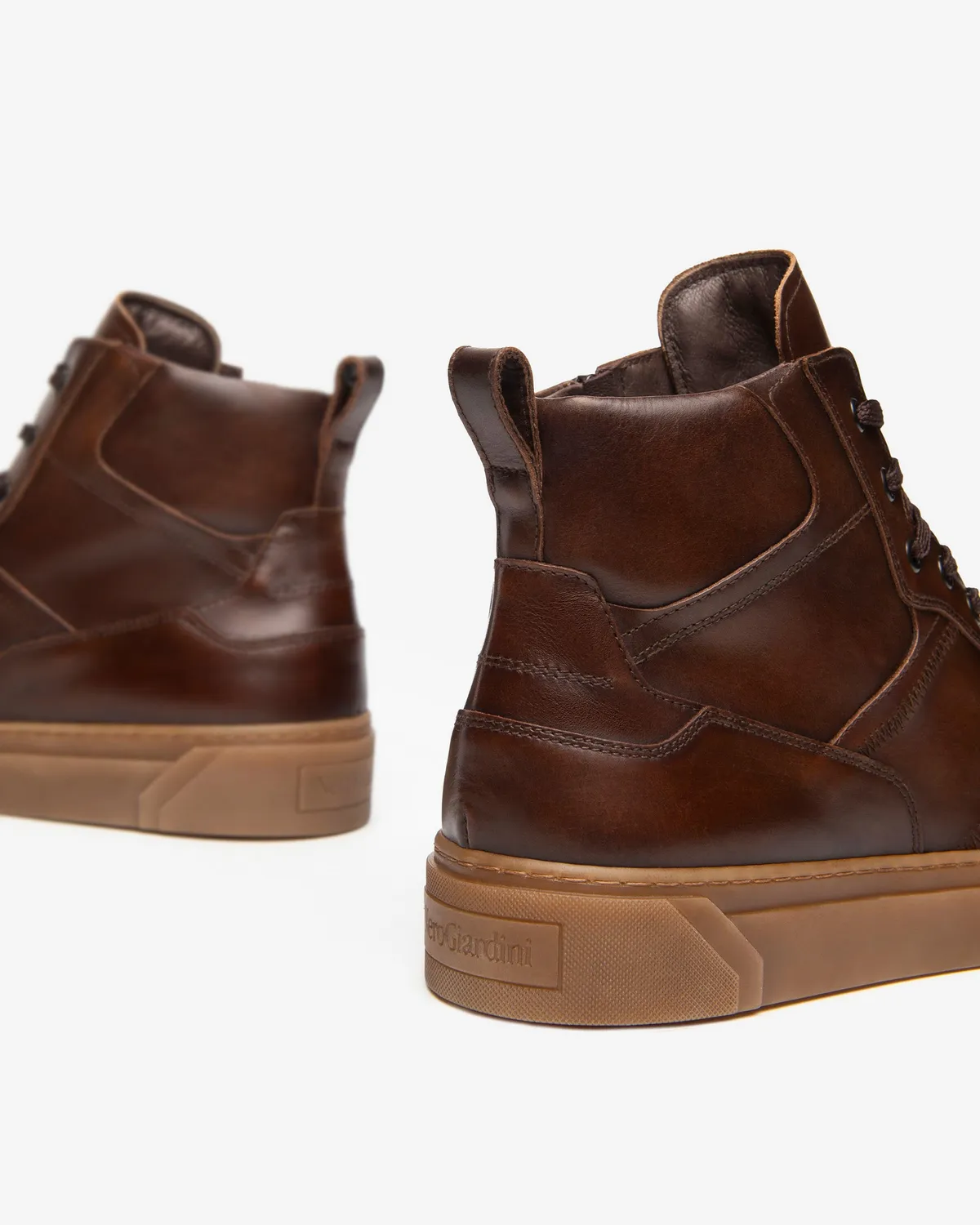NeroGiardini sneakers piele bărbați high-top