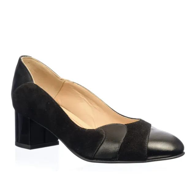 Catinca Shoes 505 NA pantofi dama piele negru antilopa